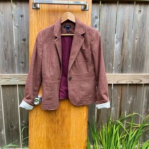 Size 6 Lands End tweed blazer.
